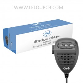 Microphone 6 broches pour stations de radio PNI Escort