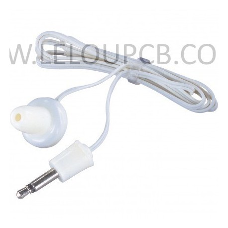 Écouteur intra-auriculaire SoundLAB mono / blanc - 1 mètre